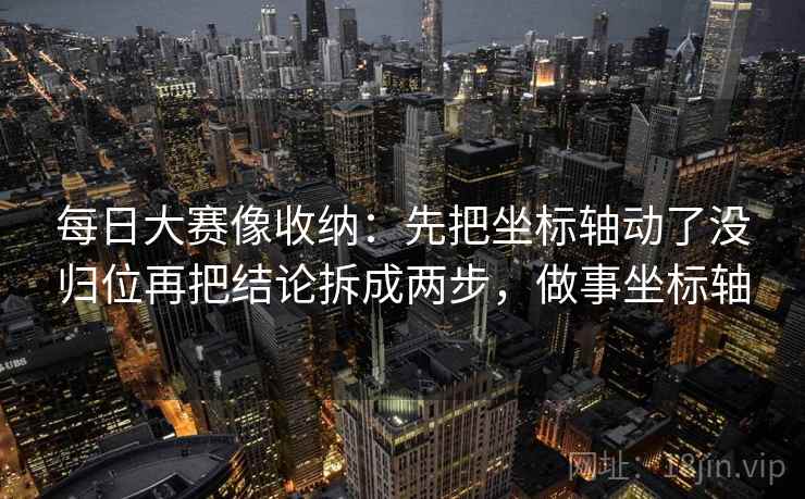 每日大赛像收纳：先把坐标轴动了没归位再把结论拆成两步，做事坐标轴